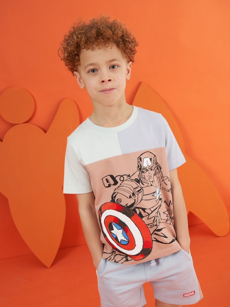Angel & Rocket Grey Captain America Shorts - Image 1 of 5