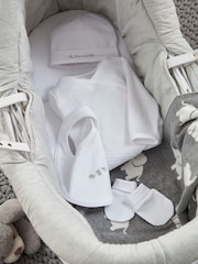 Mamas & Papas White Hello World Hats - Image 2 of 2