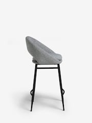 Tweedy Plain Mid Grey Hewitt Bar Stool - Image 4 of 8