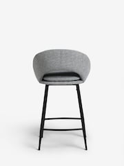 Tweedy Plain Mid Grey Hewitt Bar Stool - Image 5 of 8