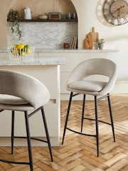 Tweedy Plain Light Natural Hewitt Bar Stool - Image 1 of 8