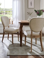 Set of 2 Soft Texture Light Natural Eastham Dining Chairs - Image 1 of 9