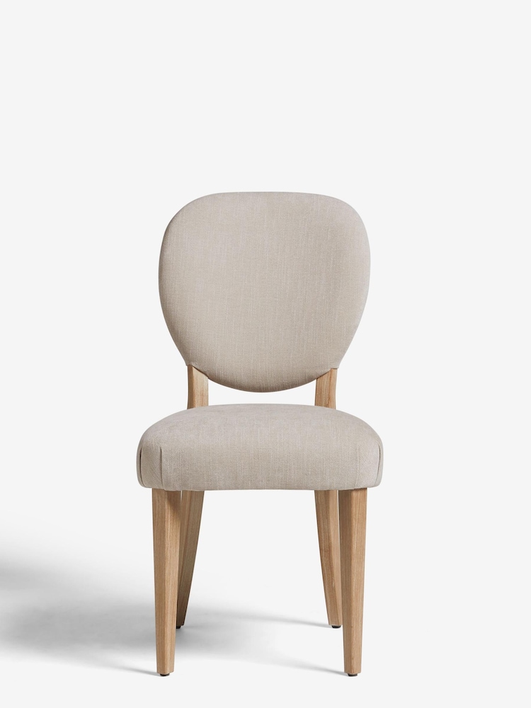 Set of 2 Soft Texture Light Natural Eastham Dining Chairs - Image 2 of 9 Set of 2 Soft Texture Light Natural Eastham Dining Chairs - Image 2 of 9