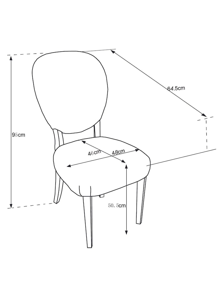 Set of 2 Soft Texture Light Natural Eastham Dining Chairs - Image 9 of 9
