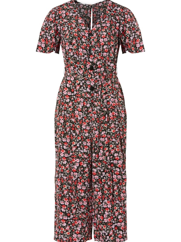 M&Co Natural Multi Floral Jumpsuit - Image 4 of 4
