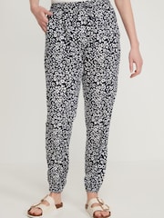 M&co Jogginghose mit Blumen- und Animalprint, Blau - Bild 3 von 4