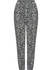 M&co Jogginghose mit Blumen- und Animalprint, Blau - Bild 4 von 4