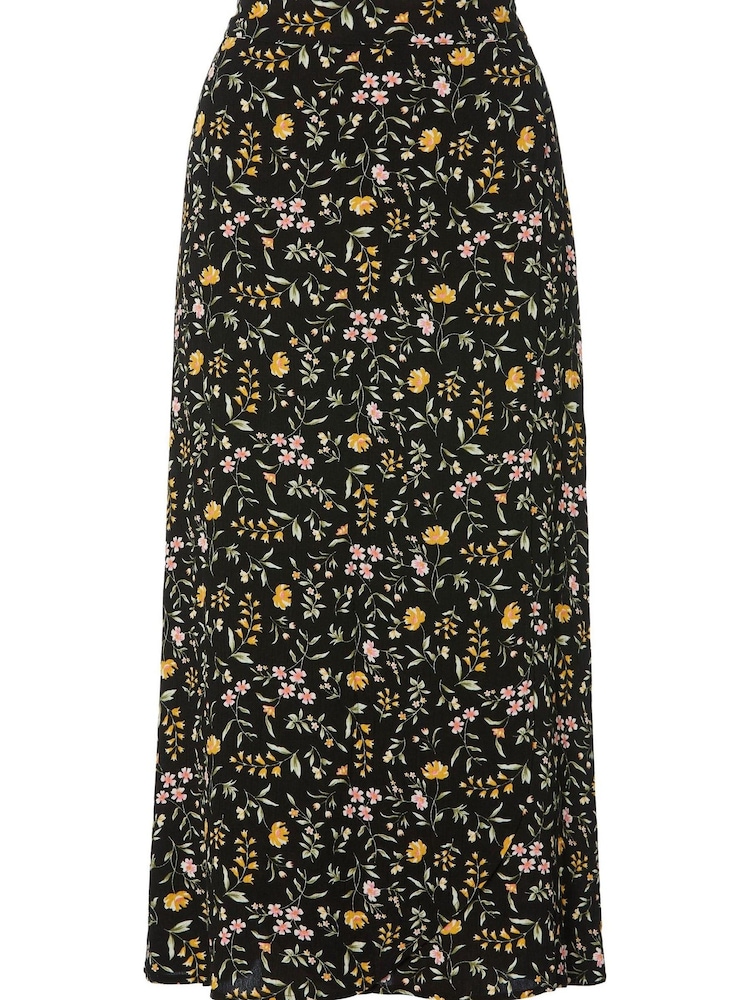 M&co Damen Wickel-Rock mit Blumenprint, Schwarz - Bild 5 von 5