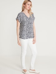 M&Co Black Floral Animal Print T-Shirt - Image 2 of 4