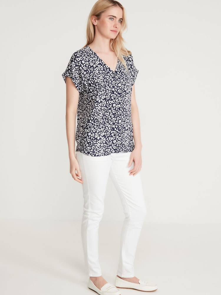 M&Co Black Floral Animal Print T-Shirt - Image 2 of 4
