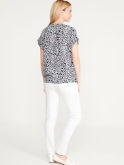 M&Co Black Floral Animal Print T-Shirt - Image 3 of 4