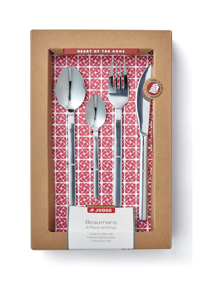 Judge Chrome Beaumaris 16 Piece Cutlery Set - Image 2 of 3