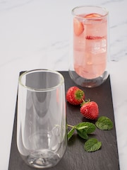 Judge Set of 2 Double Walled Glass High Ball Glasses - Image 1 of 3
