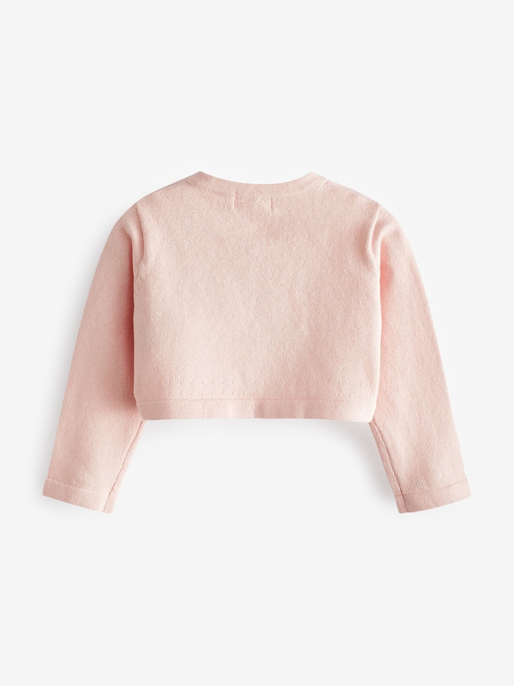 Pink Occasion Shrug Cardigan (3mths-16yrs) - Image 5 of 5