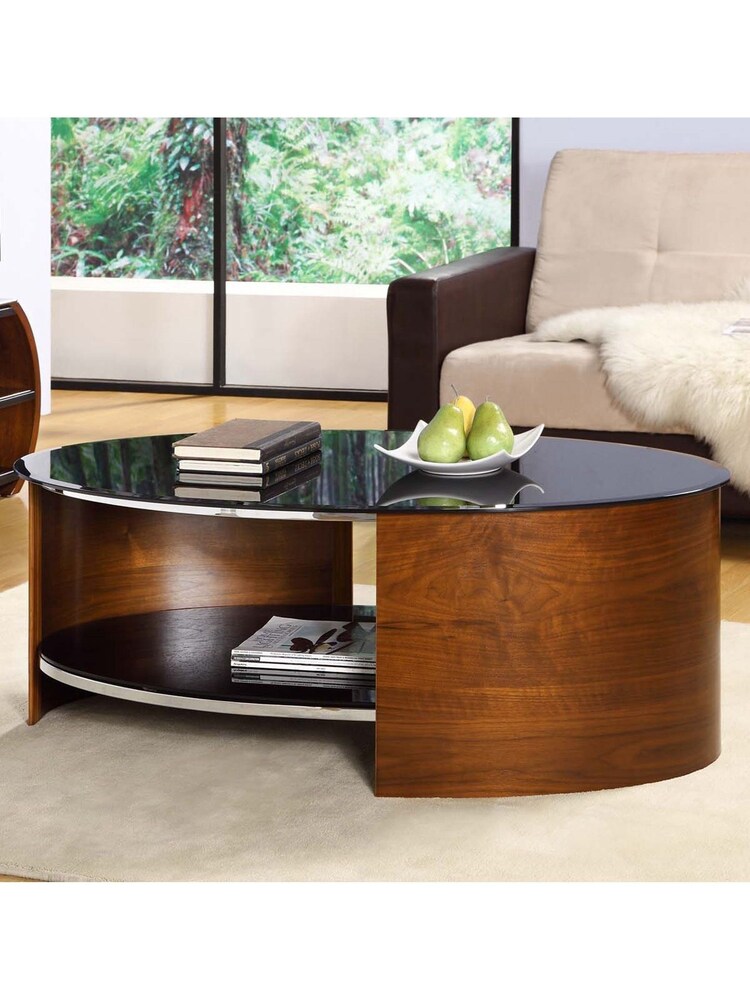 Jual Walnut Florence Round Coffee Table - Image 1 of 4