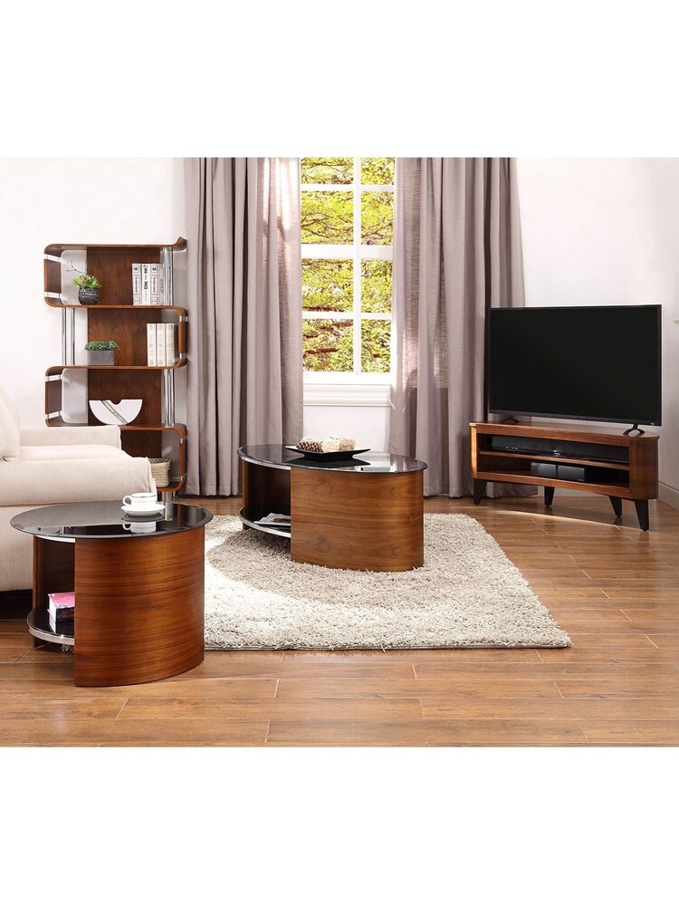 Jual Walnut Florence Round Coffee Table - Image 2 of 4
