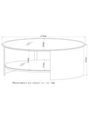 Jual Walnut Florence Round Coffee Table - Image 4 of 4