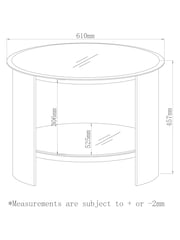 Jual Walnut Florence Side Table - Image 3 of 3