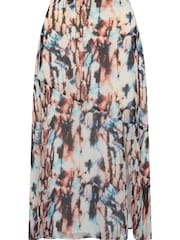Sonder Studio White Marble Print Slip Skirt - Image 5 of 5