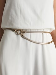 Reiss Gold Cleo Snake Chain Belt - Image 1 of 6