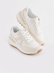 Neutral Mix Lace-Up Chunky Trainers - Image 2 of 7