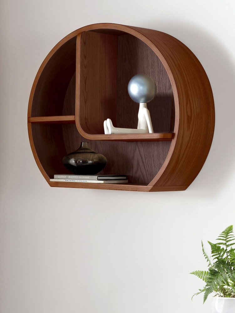 Jual Walnut San Francisco Wall Shelf - Image 1 of 3