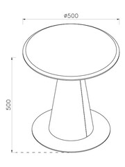 Jual Oak Siena Side Table - Image 6 of 6