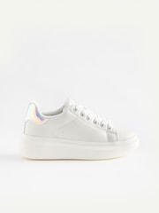 White/Iridescent Chunky Sole Trainers - Image 2 of 5