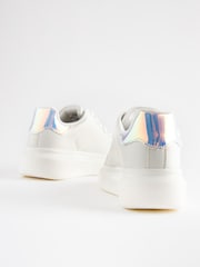 White/Iridescent Chunky Sole Trainers - Image 3 of 5