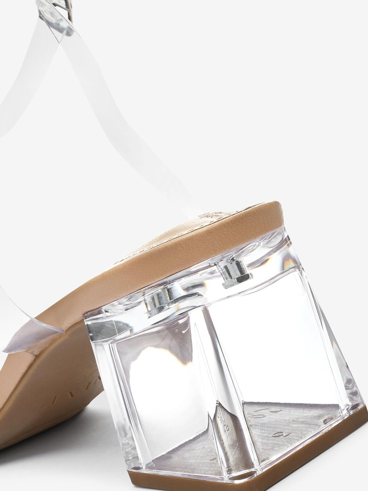 Clear Forever Comfort® Low Block Vinyl Sandals - Image 8 of 8