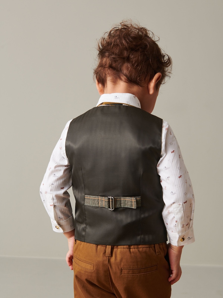 Vérification Brown - Gilet avec chemise et nœud papillon (3 mois-7 ans) - Image 3 of 6