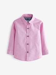 Pink Long Sleeve Trimmed Oxford Shirt (3mths-7yrs) - Image 4 of 7