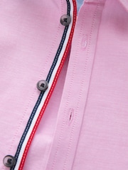 Pink Long Sleeve Trimmed Oxford Shirt (3mths-7yrs) - Image 6 of 7