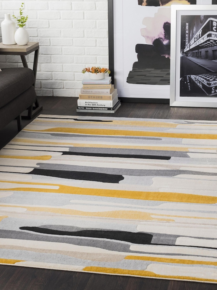 LIVABLISS Yellow City Modern Rug - Image 1 of 6