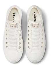 Converse White Lift Platform Low Top Trainers - Image 6 of 7