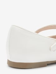 Ivory Satin Embellished Mary Jane Occasion Shoes - Image 6 of 6