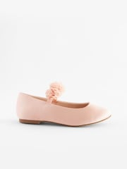 Pink Standard Fit (F) Stain Resistant Corsage Flower Occasion Shoes - Image 2 of 5