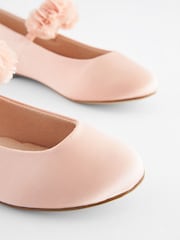 Pink Standard Fit (F) Stain Resistant Corsage Flower Occasion Shoes - Image 5 of 5