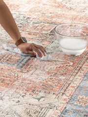LIVABLISS Red Amelie Vintage Traditional Washable Rug - Image 4 of 4