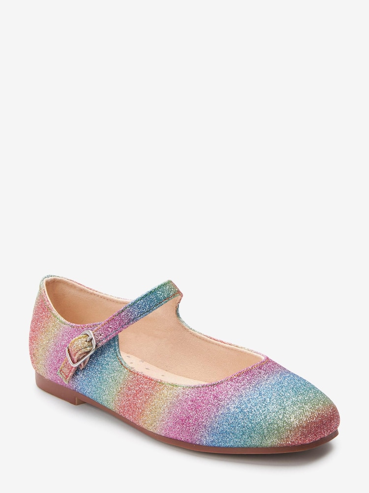 Rainbow Glitter Square Toe Mary Jane Shoes - Image 2 of 5