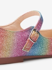 Rainbow Glitter Square Toe Mary Jane Shoes - Image 4 of 5