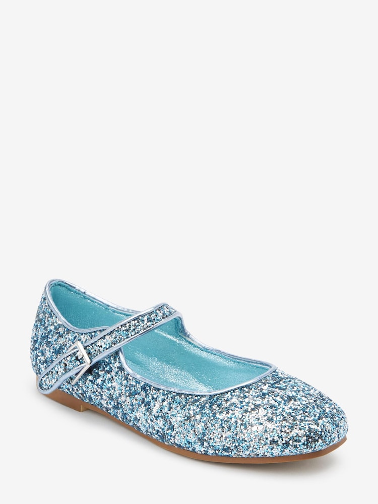 Blau mit Glitzer - Mary Jane mit eckiger Zehenpartie - Bild 2 von 5 Blau mit Glitzer - Mary Jane mit eckiger Zehenpartie - Bild 2 von 5