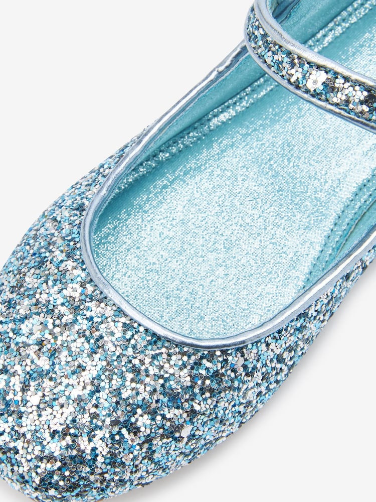 Blau mit Glitzer - Mary Jane mit eckiger Zehenpartie - Bild 5 von 5 Blau mit Glitzer - Mary Jane mit eckiger Zehenpartie - Bild 5 von 5