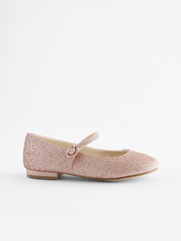 Rosa mit Glitzer - Festliche Mary-Jane-Schuhe - Bild 2 von 5 Rosa mit Glitzer - Festliche Mary-Jane-Schuhe - Bild 2 von 5