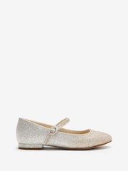 Ombre Gold/Silver Glitter Standard Fit (F) Mary Jane Occasion Shoes - Image 2 of 9