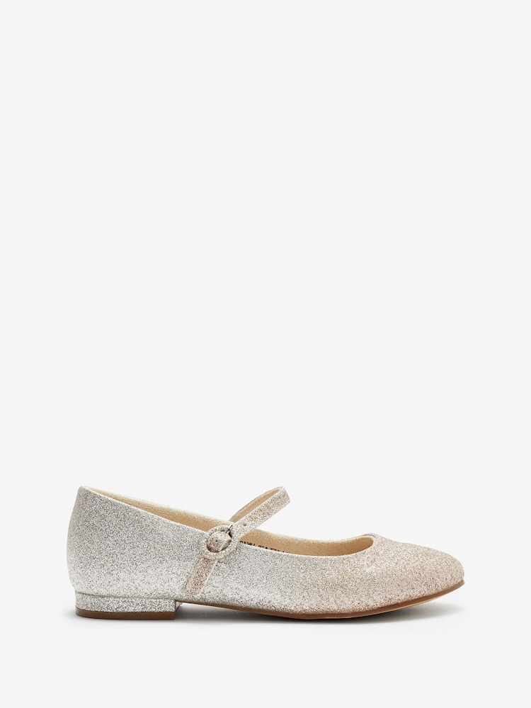 Ombre Gold/Silver Glitter Standard Fit (F) Mary Jane Occasion Shoes - Image 2 of 9