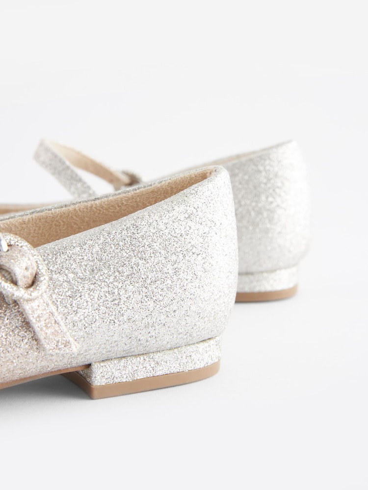 Ombre Gold/Silver Glitter Standard Fit (F) Mary Jane Occasion Shoes - Image 9 of 9