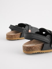 Black Leather Slip-On Clog Mules - Image 10 of 10