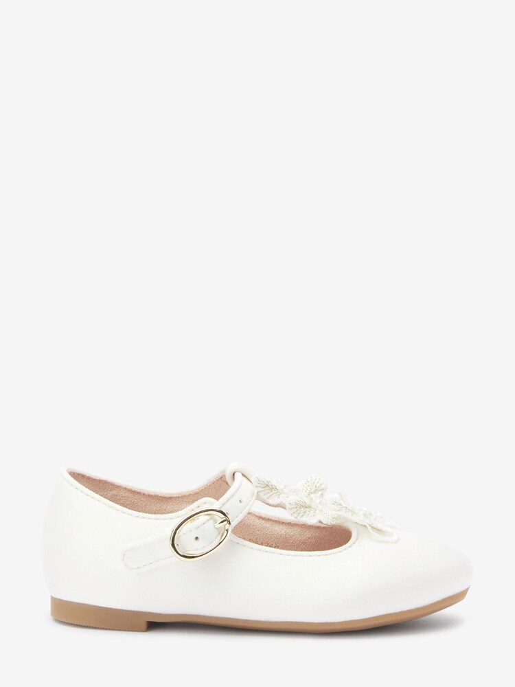 White Butterfly T-Bar Occasion Shoes - Image 1 of 5