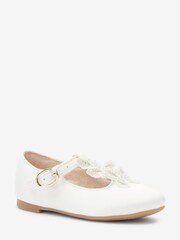 White Butterfly T-Bar Occasion Shoes - Image 2 of 5